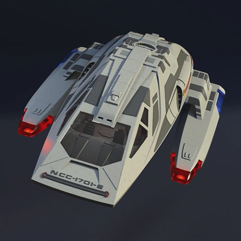 Type-11 Shuttlecraft 3D Printing Model | Assembly STL Model