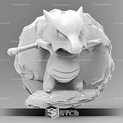 Pokemon Magnet Wall Decord Marowak STL 3D Model