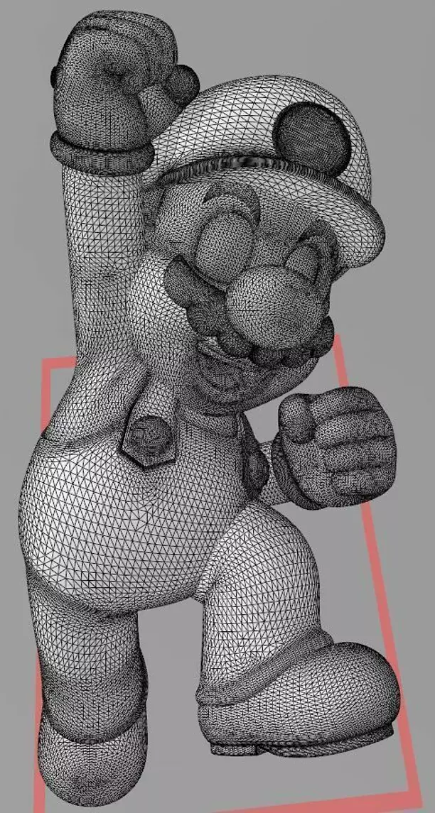Super Mario - HI RES 3D PRINT FILE 3D Printing STL Model