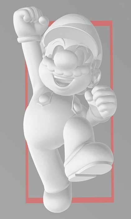 Super Mario - HI RES 3D PRINT FILE 3D Printing STL Model — view 2