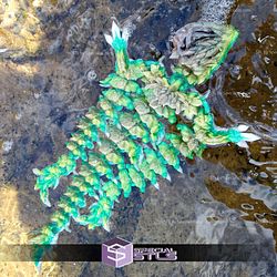 Super Basic STL Flexi Jellyfish Dragon 3D Model