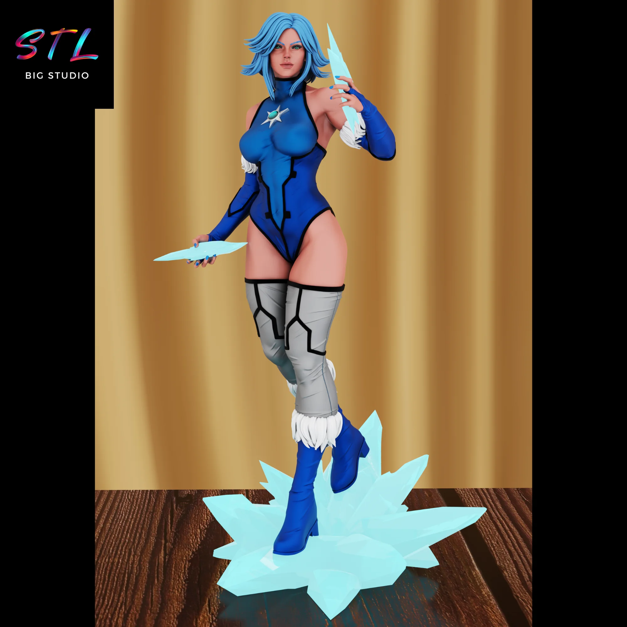 Killer Frost STL | DC Comics | 3D Printable Figure Model