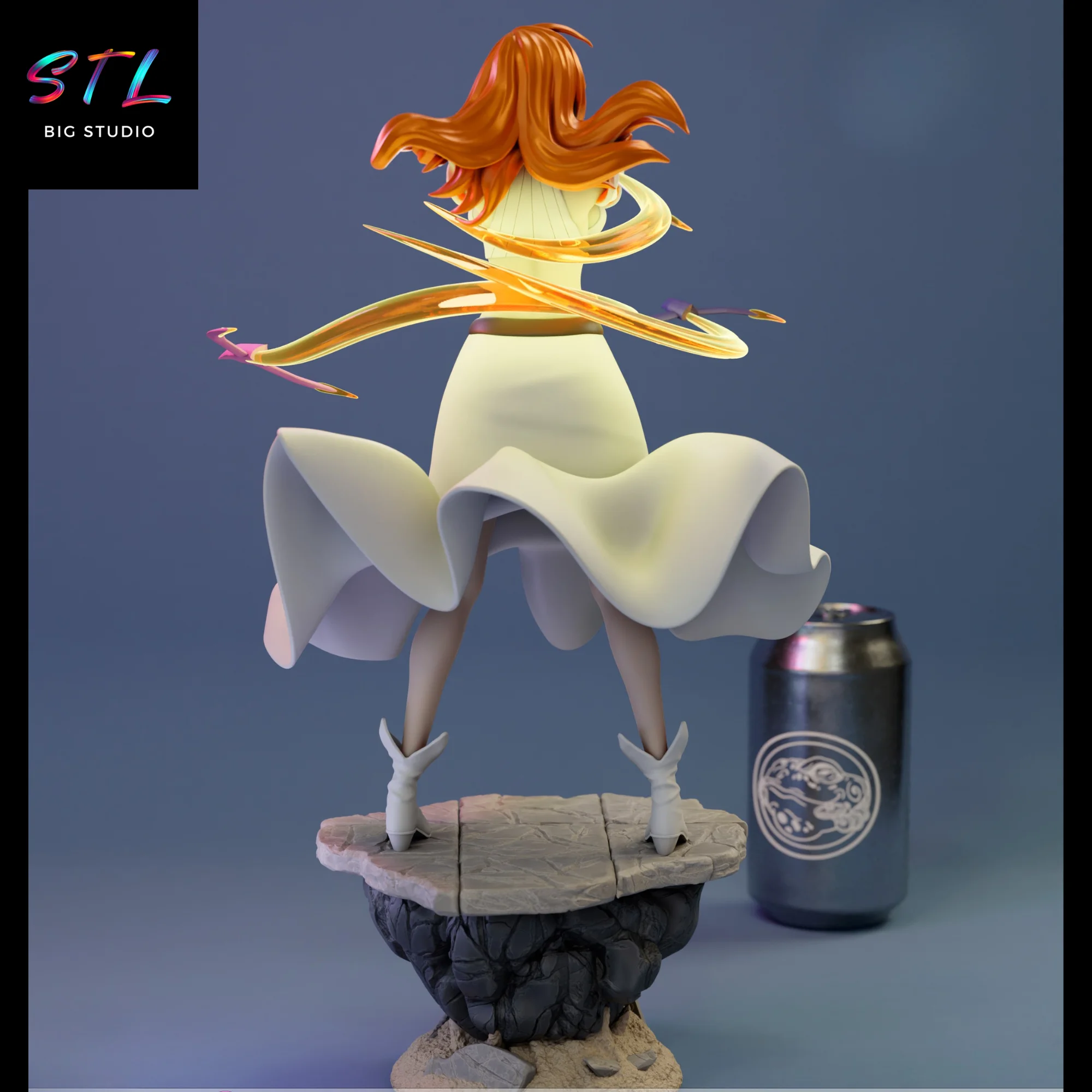 Orihime Inoue STL | Bleach | Figure for 3D Printing Model — view 4