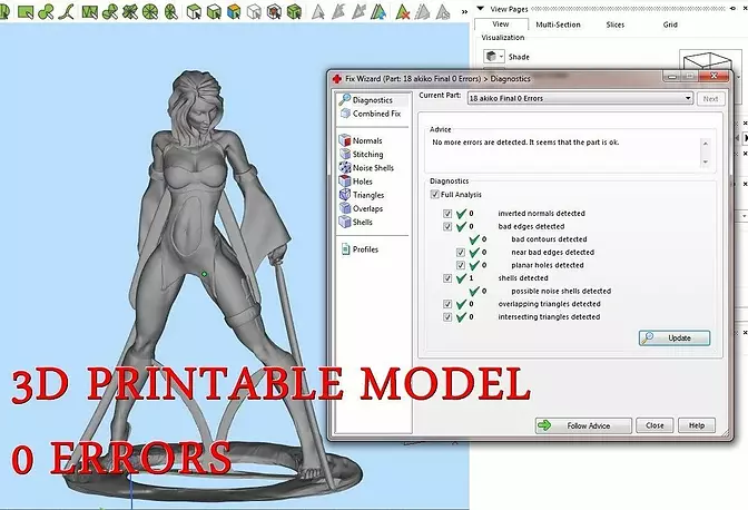 Sculpture girl 3D STL Model