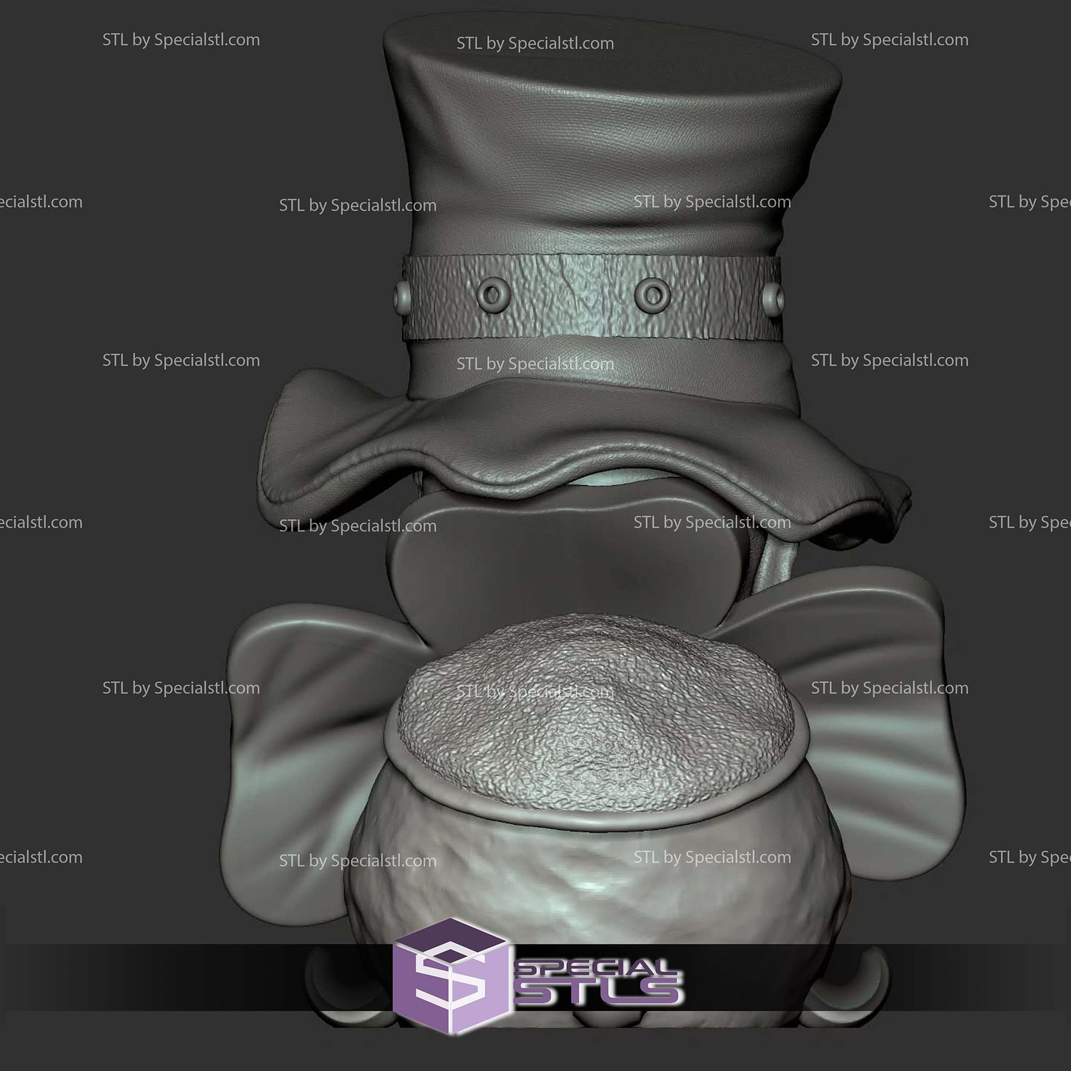 Leprechaun Bust 3D Printer Files STL Model — view 3