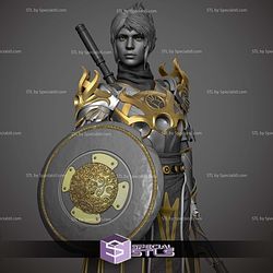 Shadowheart Baldurs Gate 3 and Shield STL Files 3D Model