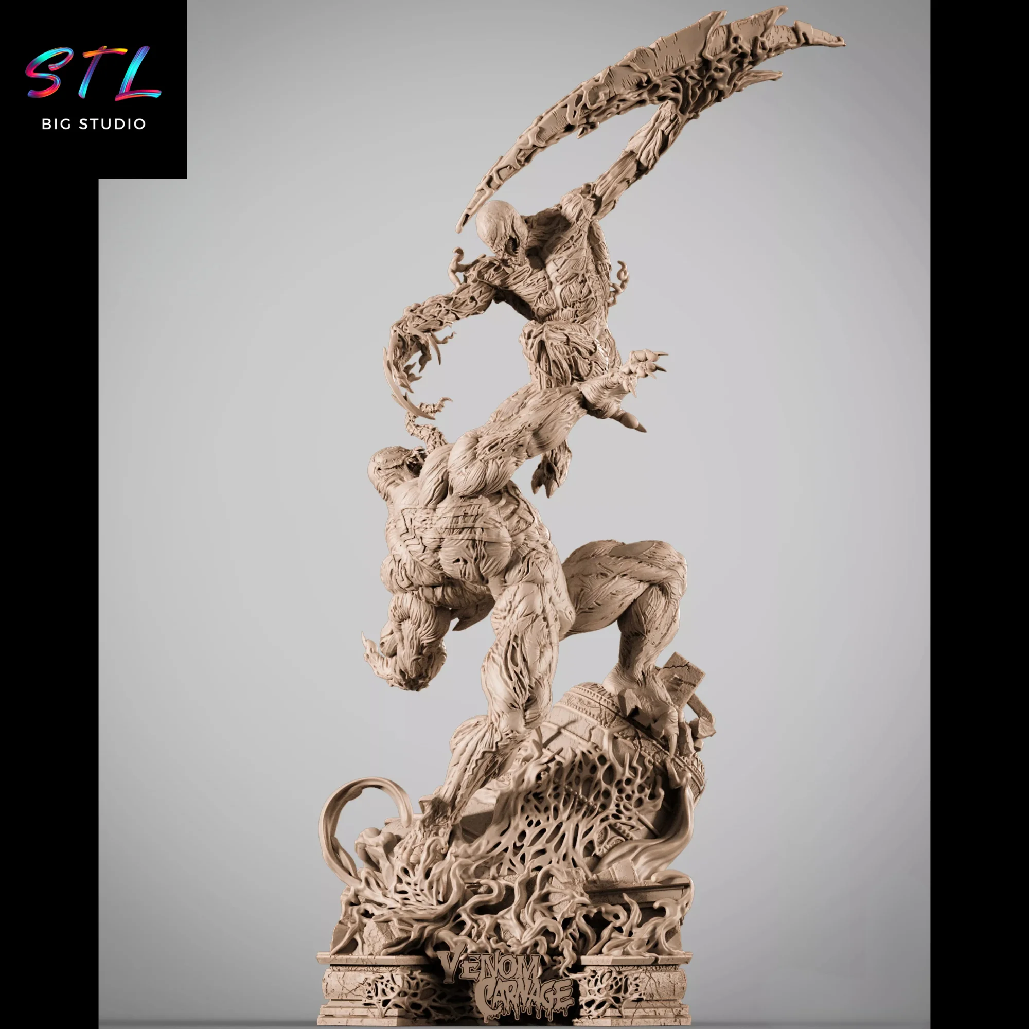 Venom vs Carnage STL | Epic Showdown for 3D Printing Model