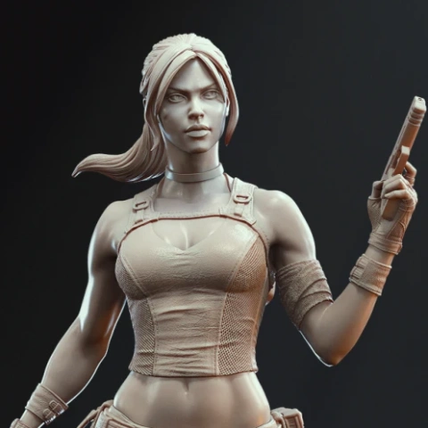 Lara Croft Underworld 3D Printer Files | Assembly STL Model