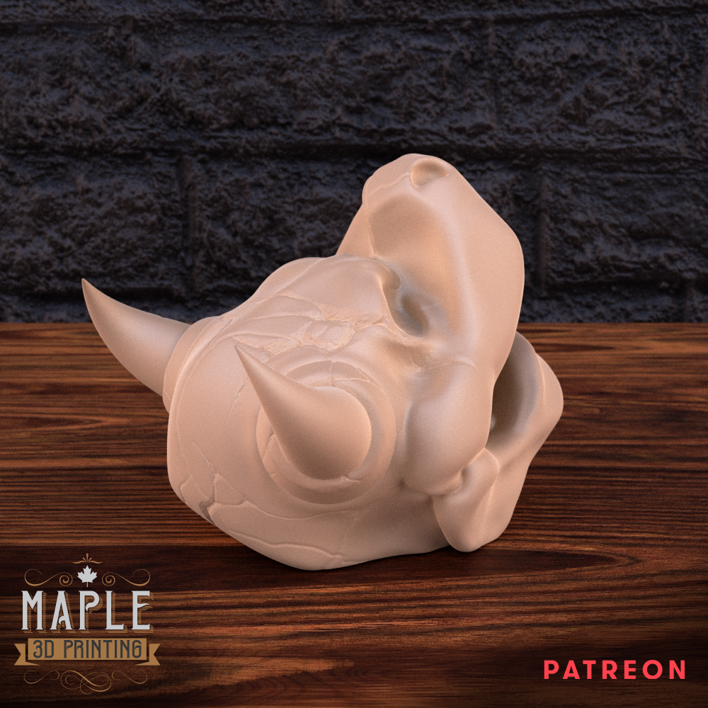 Bowser Skull - Mario - Halloween 3D STL Model