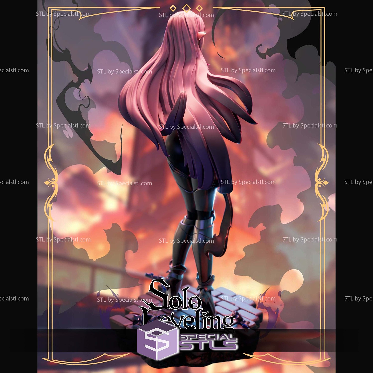 Esil Radiru Solo Leveling Shy STL Files 3D Model — view 2