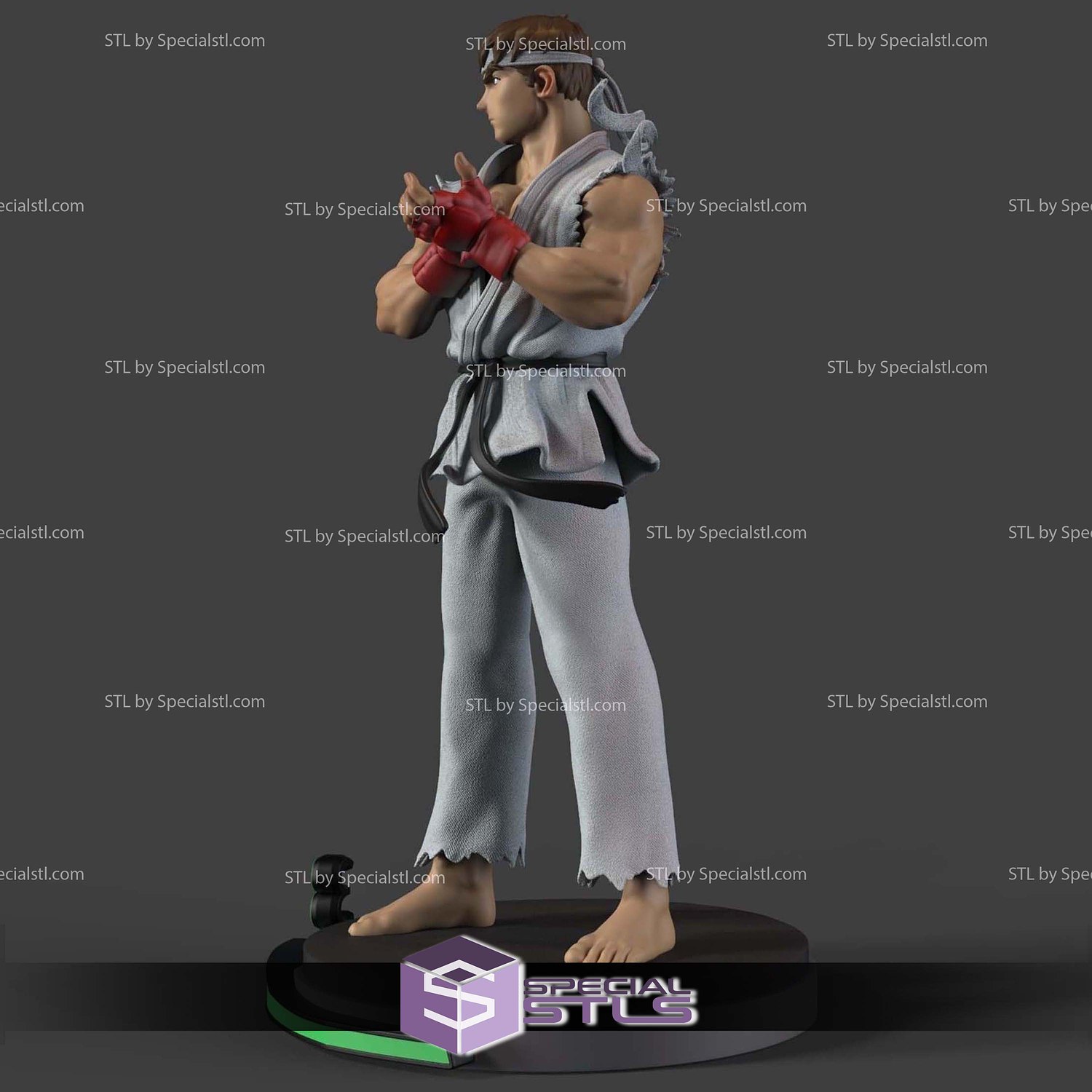Ryu Street Fighter Alpha 3D Printer Files STL Model — view 6