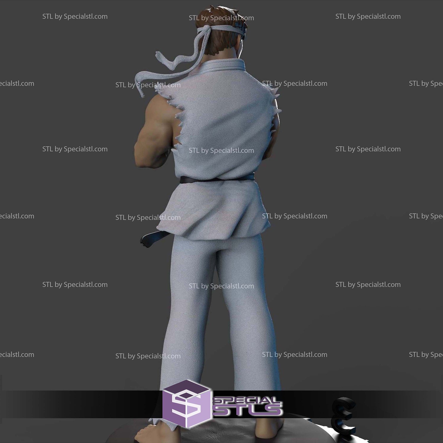 Ryu Street Fighter Alpha 3D Printer Files STL Model — view 8
