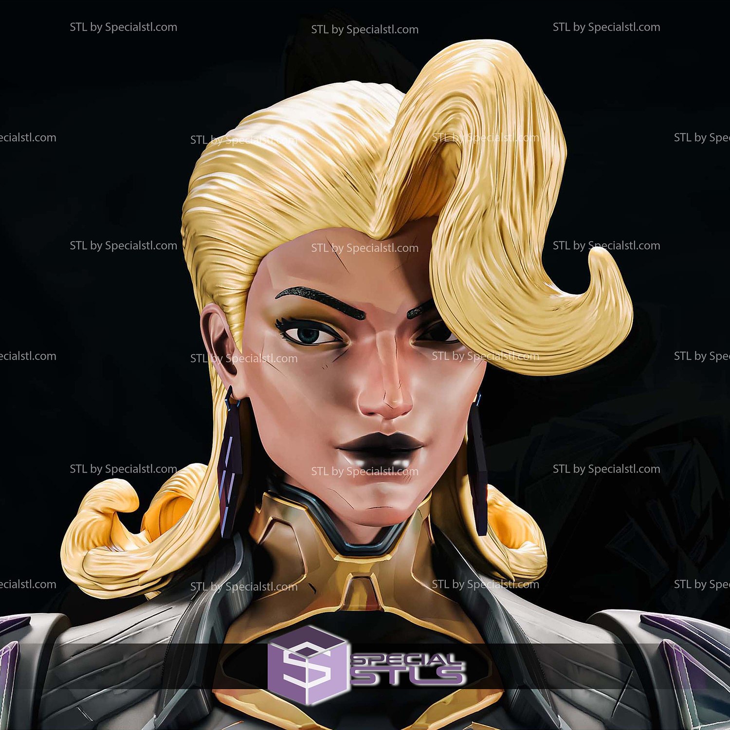 Emma Frost Marvel Rivals Standalone STL Files 3D Model — view 2