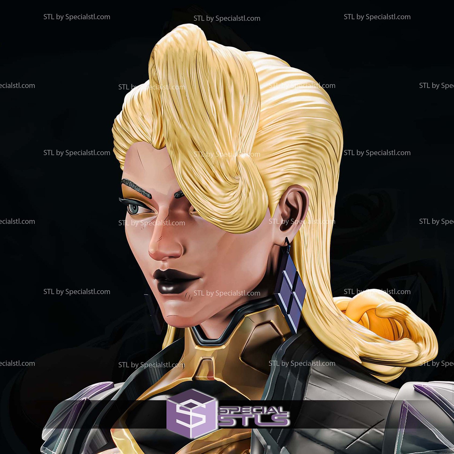 Emma Frost Marvel Rivals Standalone STL Files 3D Model — view 4