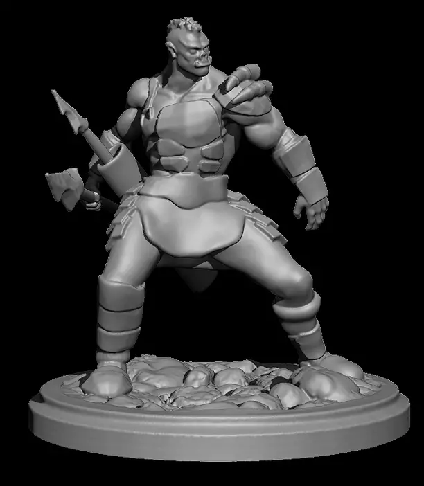 28 mm Javelin orc 3D OBJ Model