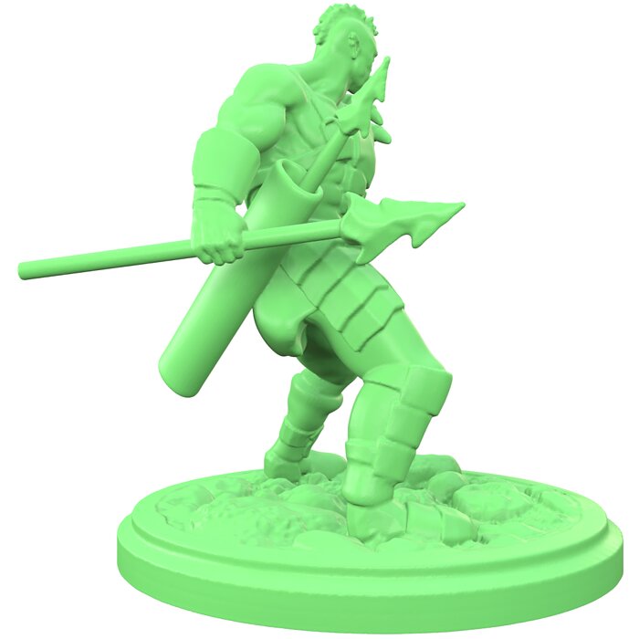 28 mm Javelin orc 3D OBJ Model — view 7