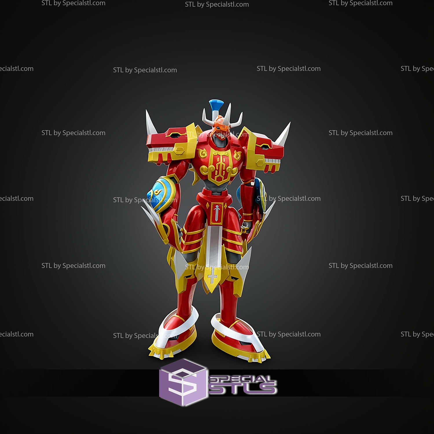 Basic STL Files Kaisergreymon Emperorgreymon 3D Model — view 2