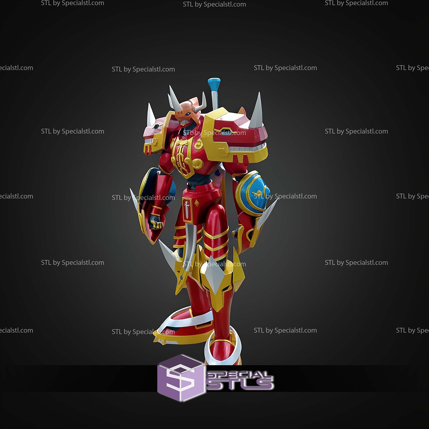 Basic STL Files Kaisergreymon Emperorgreymon 3D Model — view 3