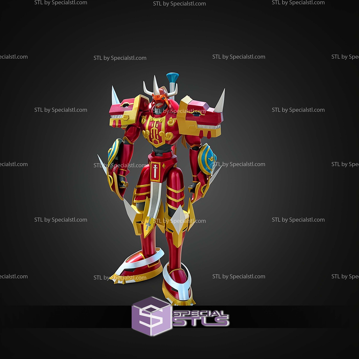 Basic STL Files Kaisergreymon Emperorgreymon 3D Model — view 4