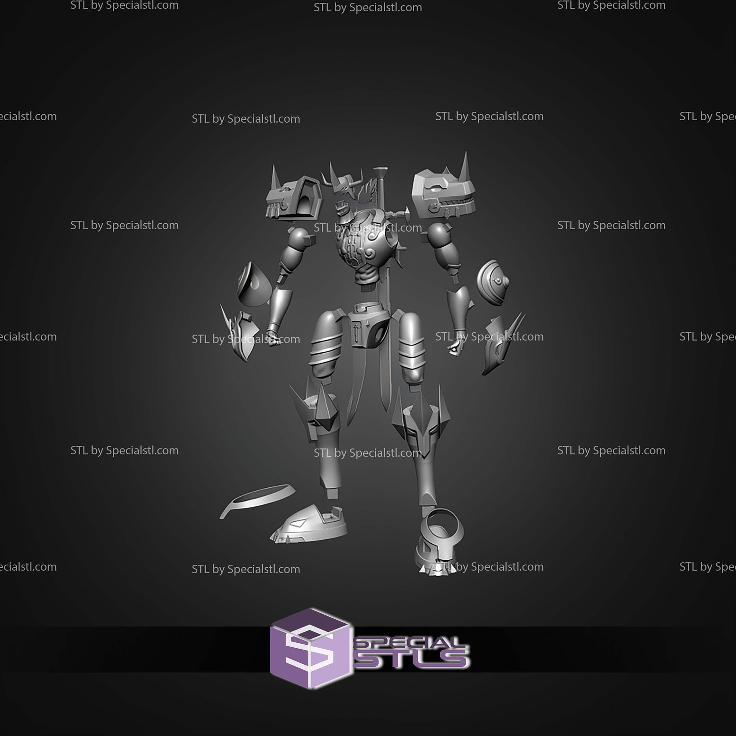 Basic STL Files Kaisergreymon Emperorgreymon 3D Model — view 5
