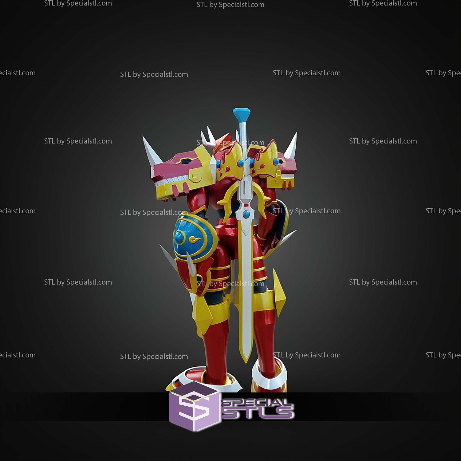 Basic STL Files Kaisergreymon Emperorgreymon 3D Model — view 6