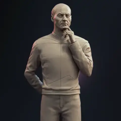 Jean-Luc Picard 3D Printer Files | Assembly STL Model