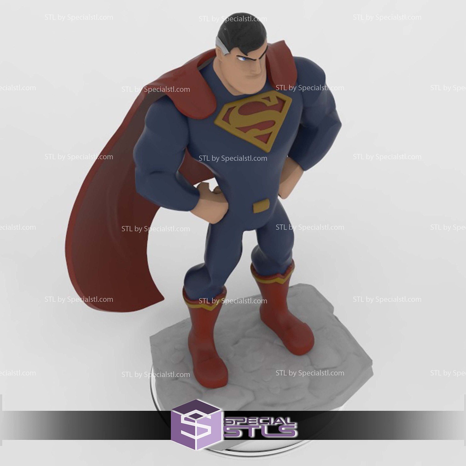 Disney Infinity Style STL Collection - Superman 3D Model — view 2
