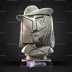 Mini Bust Character Collection STL Weeping Woman 3D Model
