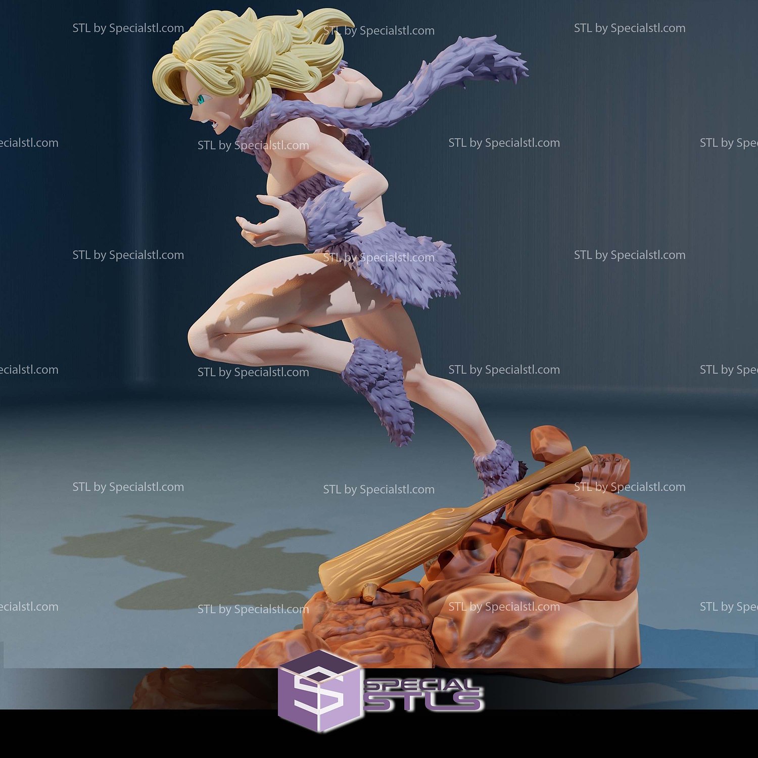 Ayla Chrono Trigger Digital STL Files 3D Model — view 3