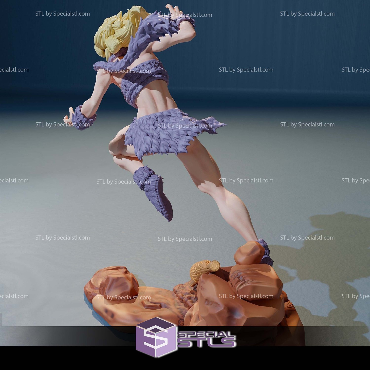Ayla Chrono Trigger Digital STL Files 3D Model — view 4