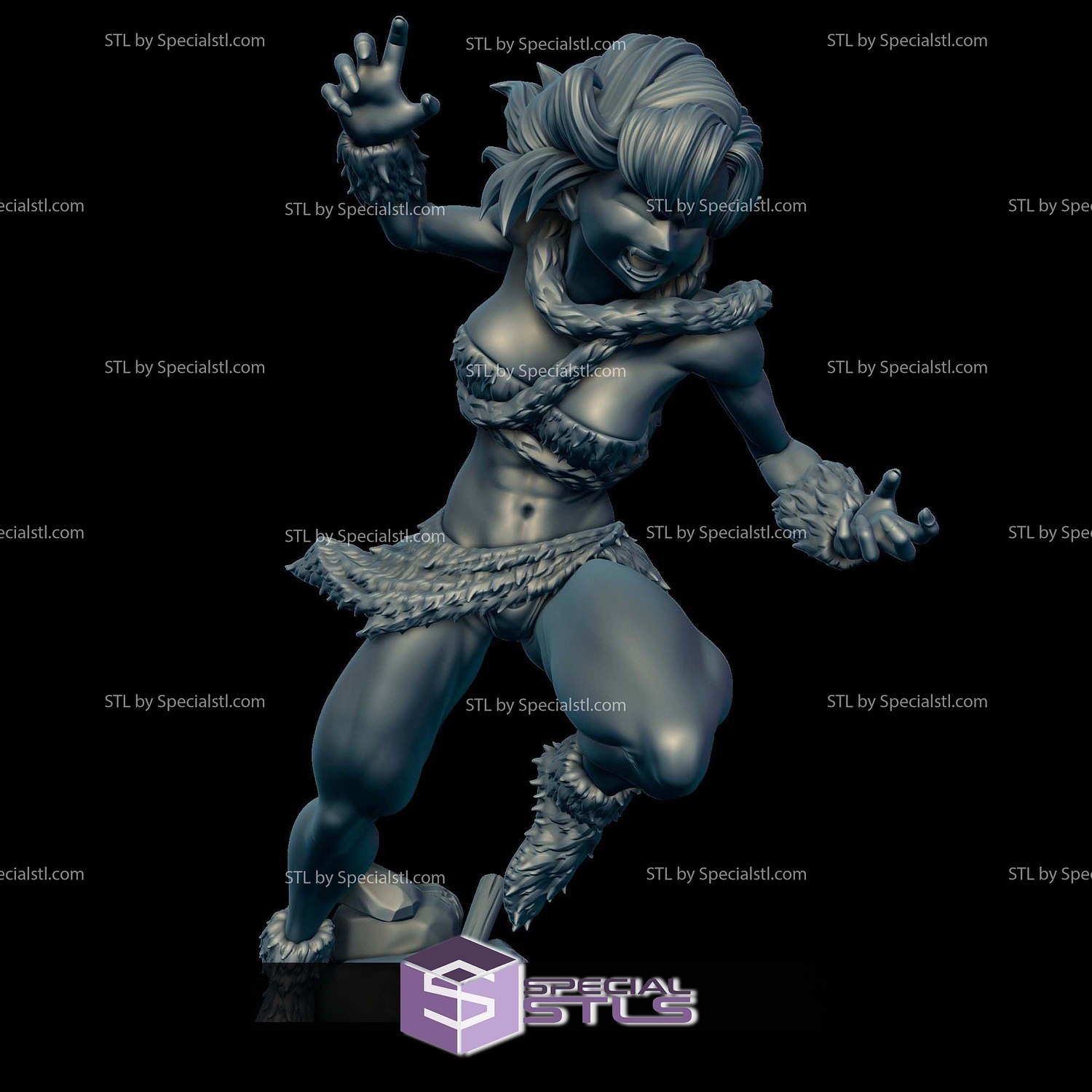 Ayla Chrono Trigger Digital STL Files 3D Model — view 7