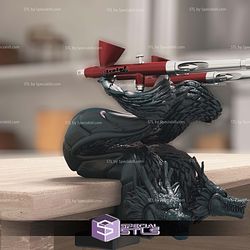 Shenron Airbrush Holder STL Files 3D Model