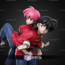 Ranma And Ranma Chan 280mm STL Files 3D Model