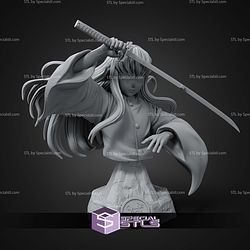 Muichiro Tokito Bust STL Files 3D Model