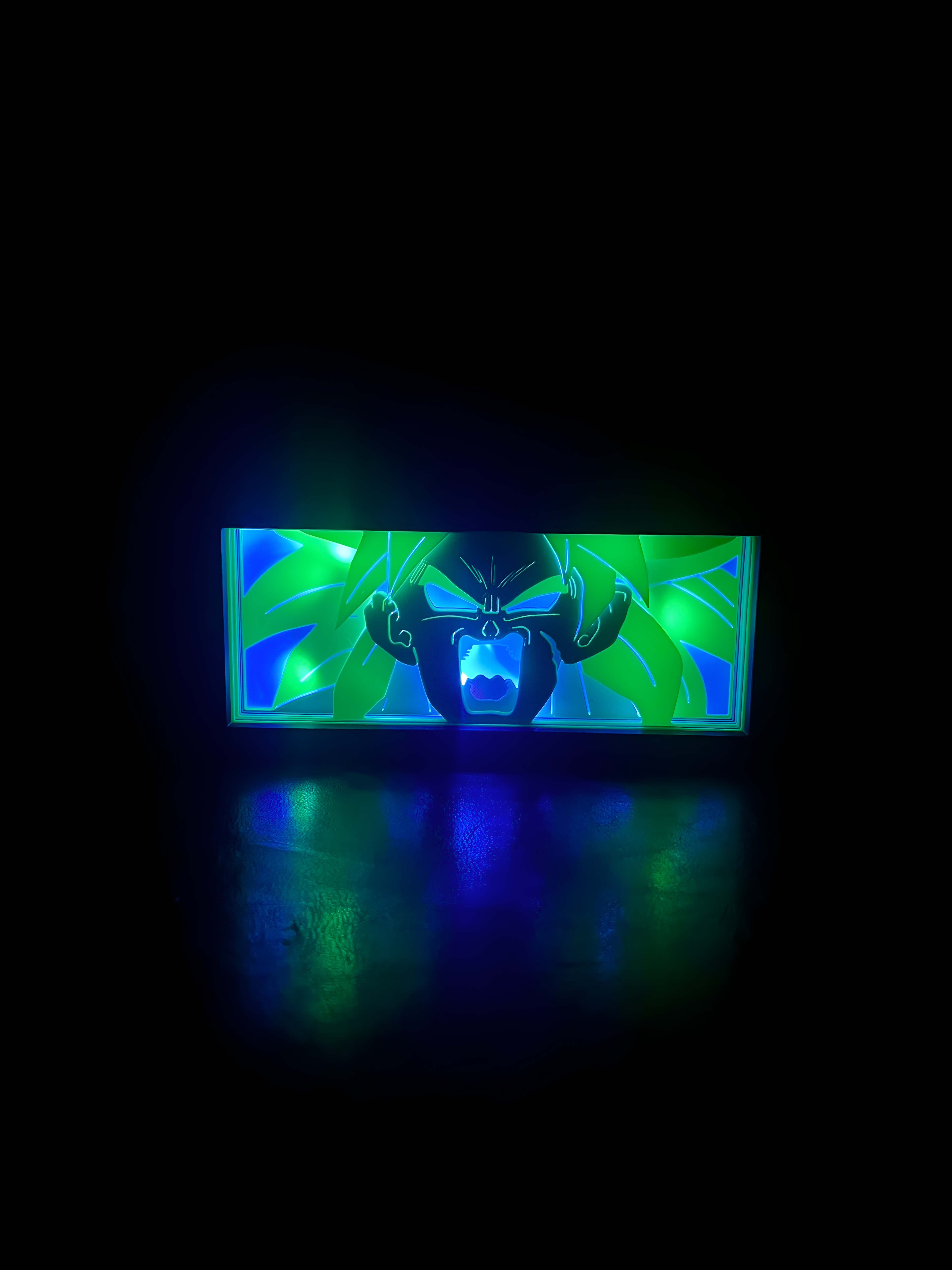 Broly - LED Lightbox - NO AMS NEEDED 3D STL Model