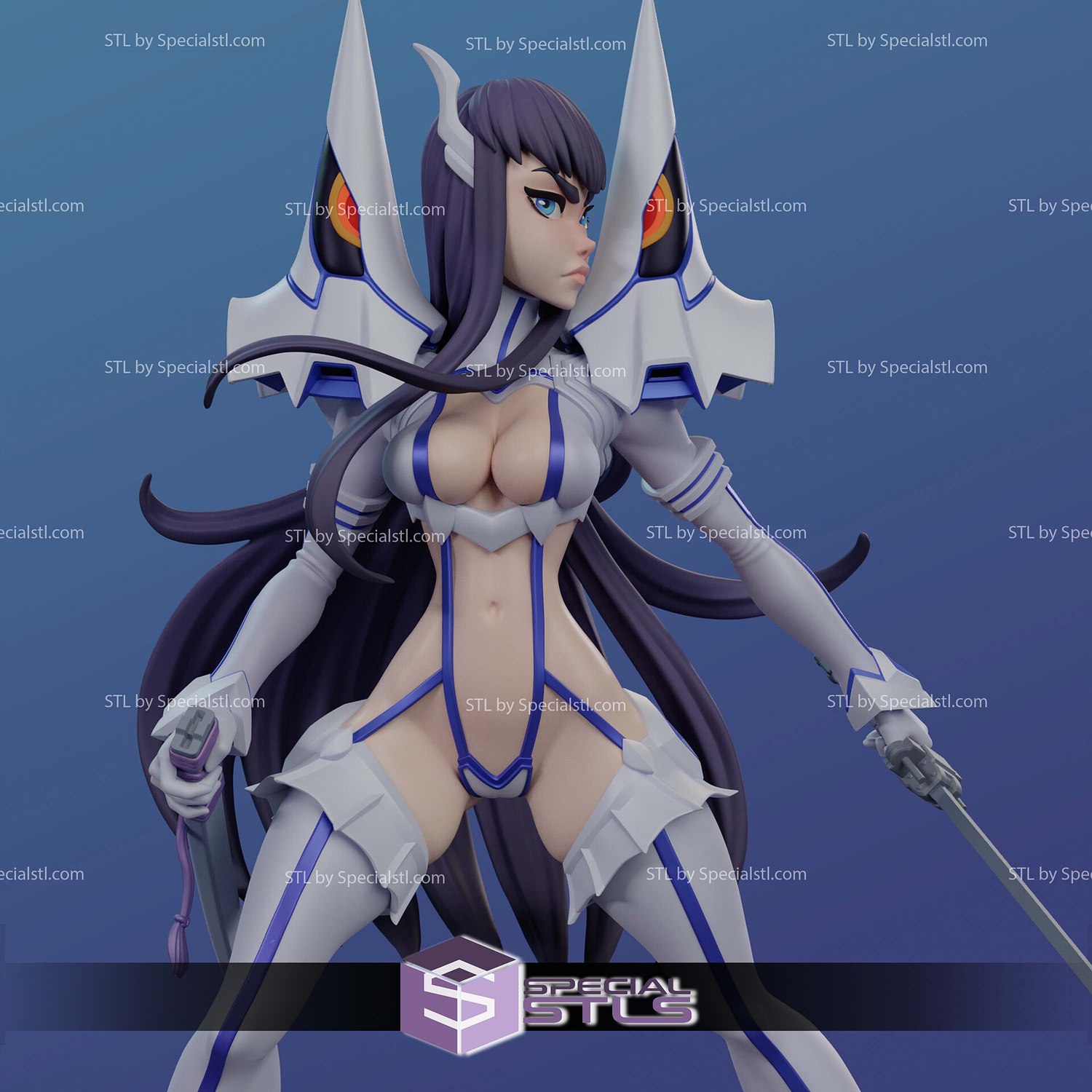 Satsuki Kiryuin Junketsu Attractive Sculptures 3D Printing STL Model — view 4