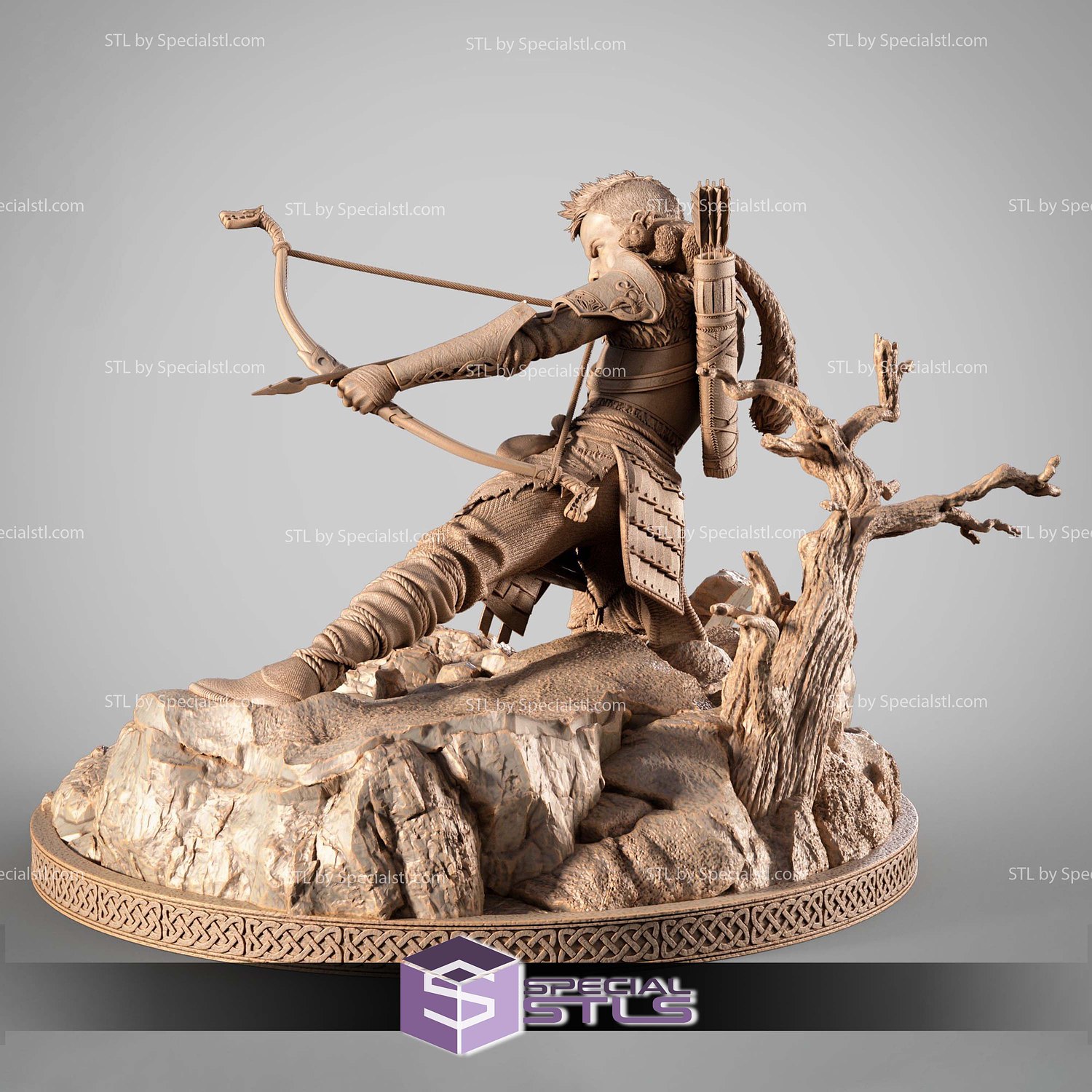 Atreus Archer STL Files 3D Model — view 2