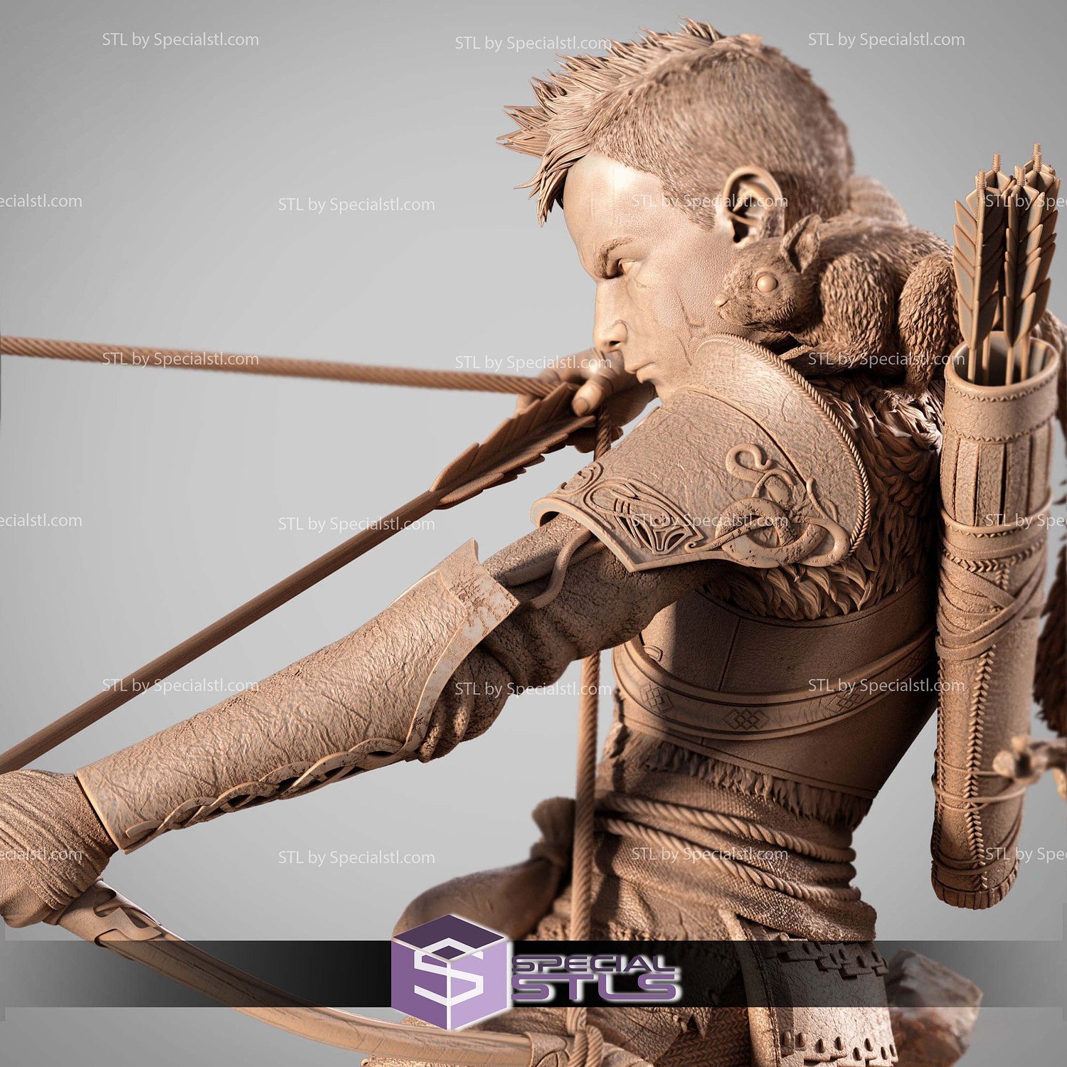 Atreus Archer STL Files 3D Model — view 3