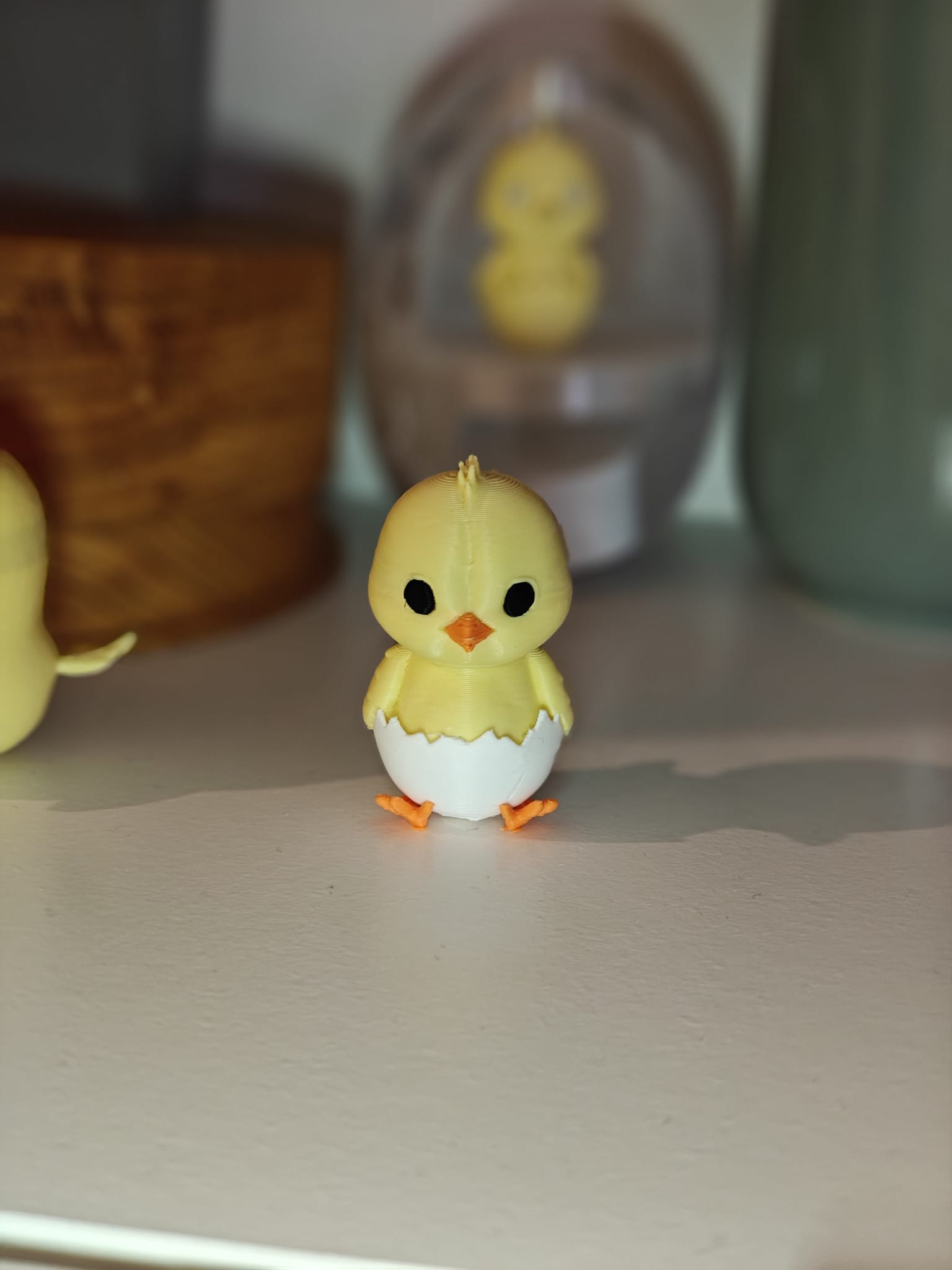 Hatching Baby Chick — Easter Figurine | Multi-Color 3D Print 3MF Model — view 3