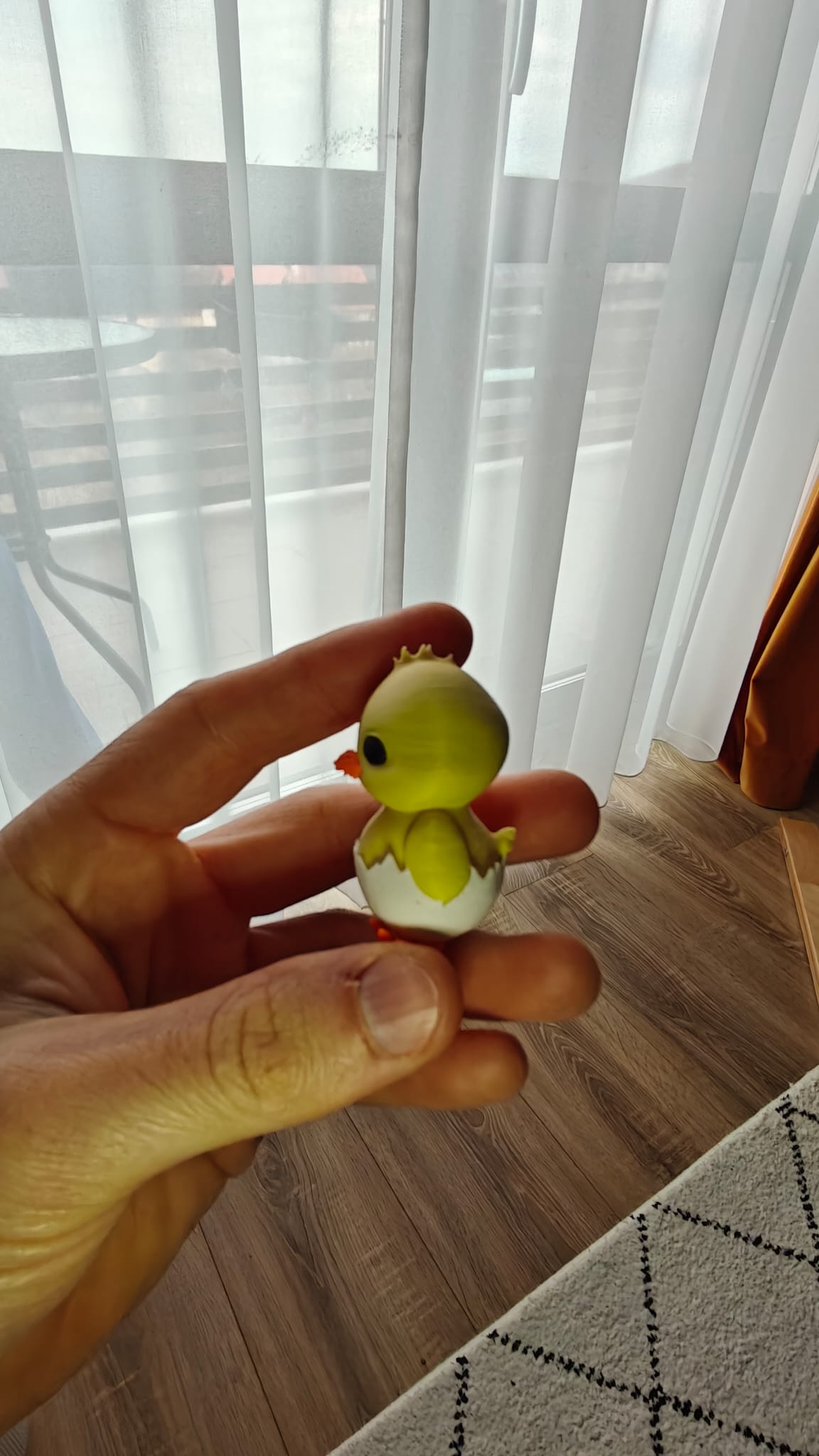 Hatching Baby Chick — Easter Figurine | Multi-Color 3D Print 3MF Model — view 4