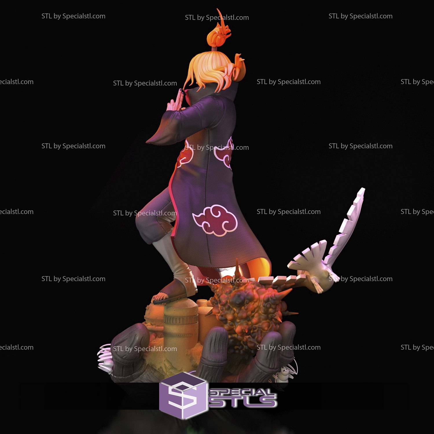 Deidara Base Hand 3D Printing Models STL Model — view 2