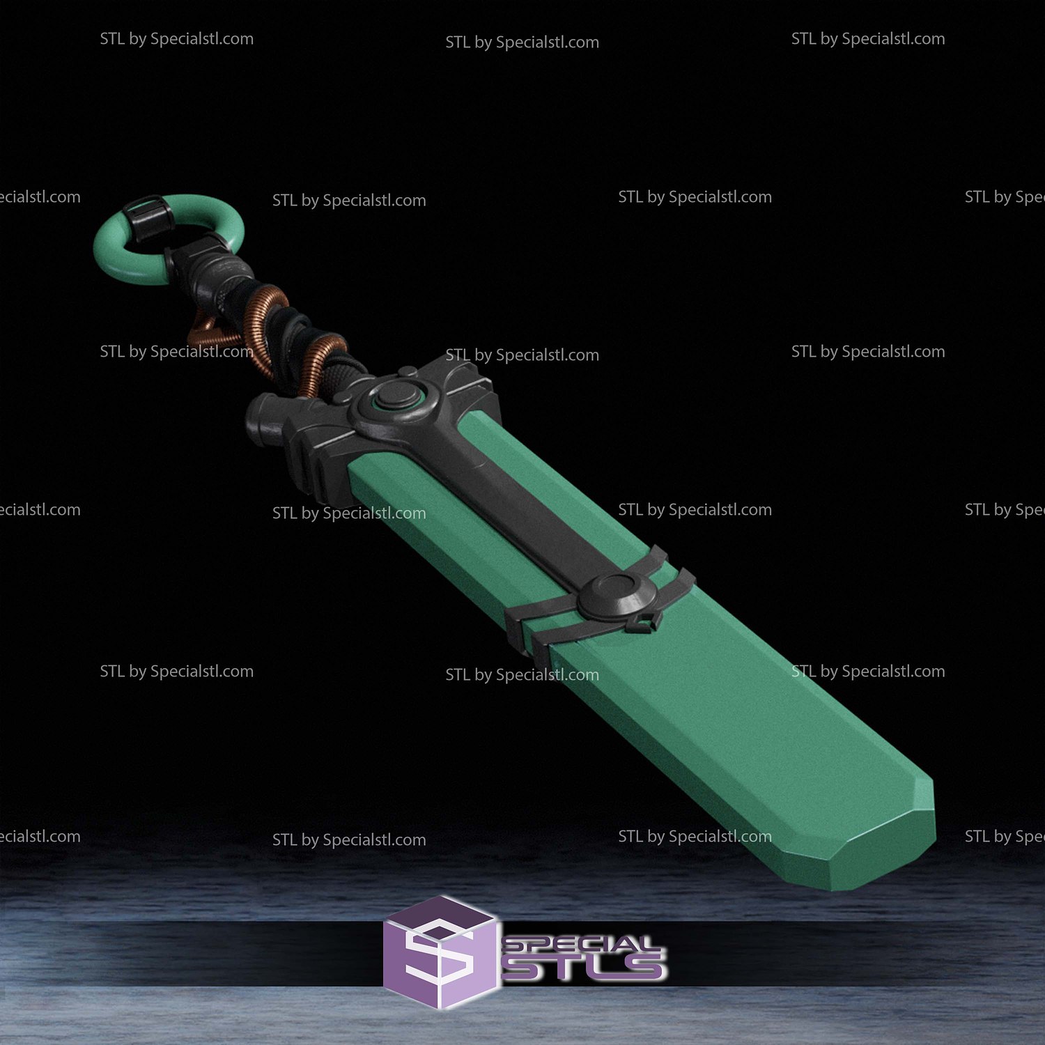 Cosplay STL Files Arcane Ekko Sword 3D Model — view 2