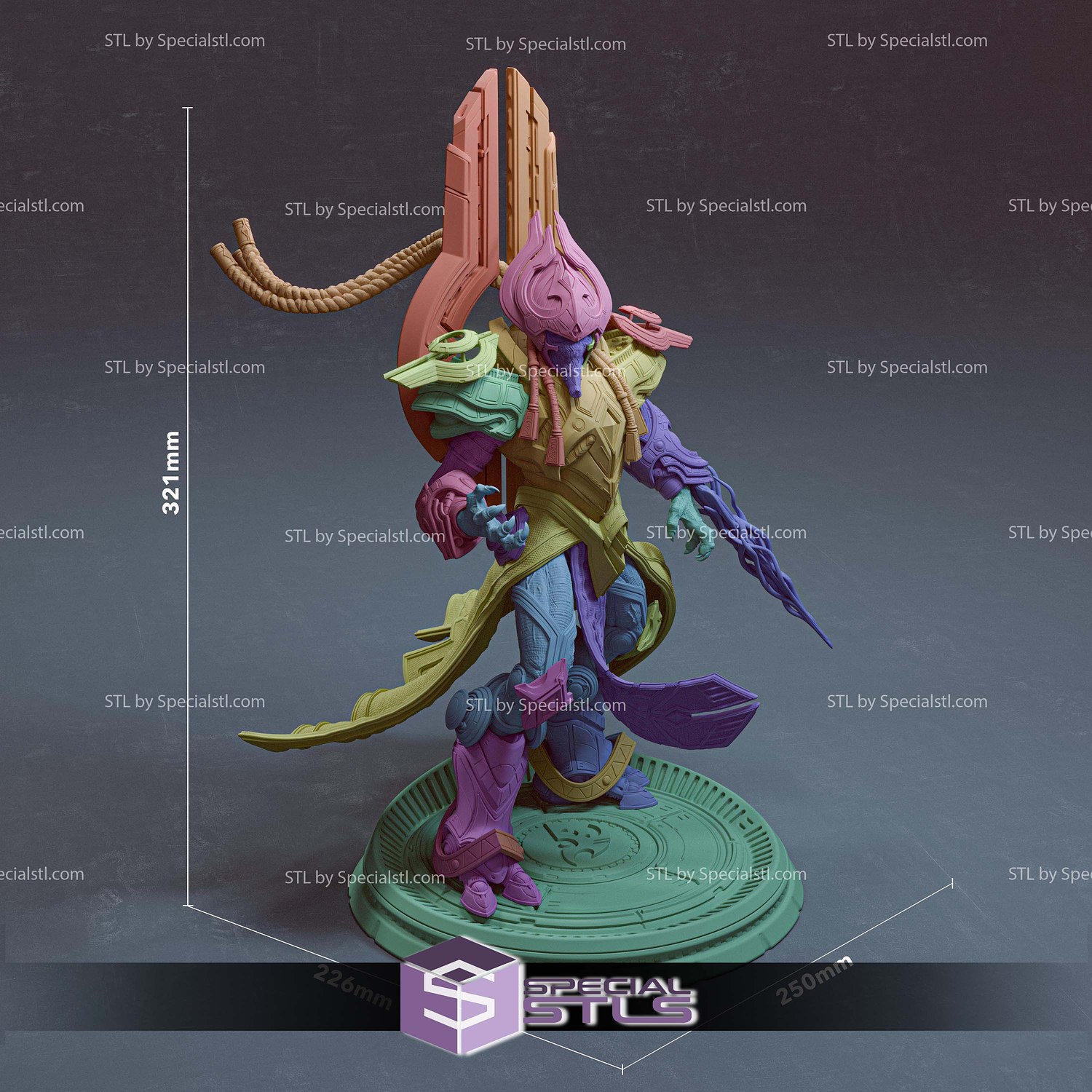 Artanis Starcraft 321mm STL Files 3D Model — view 7