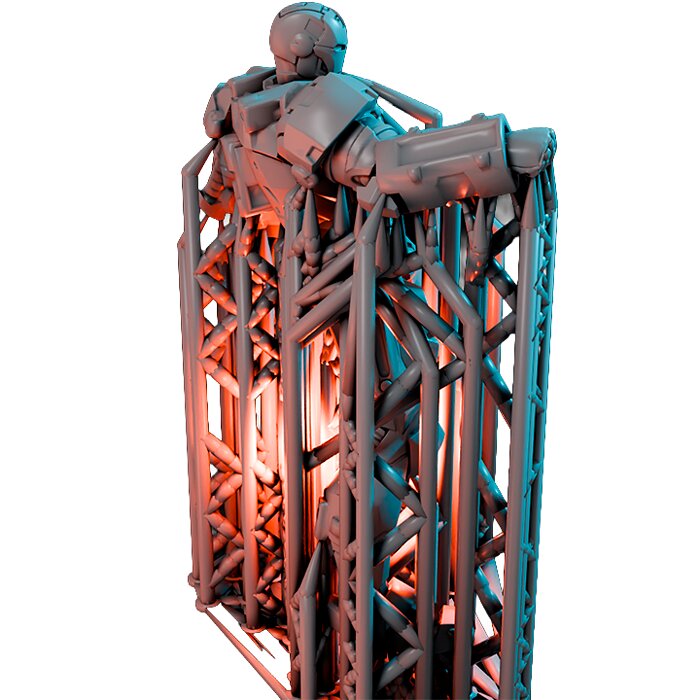 Rhode Warrior III - Detailed Tabletop Figurine 3D STL Model — view 4