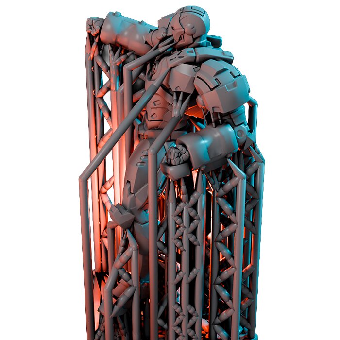 Rhode Warrior III - Detailed Tabletop Figurine 3D STL Model — view 5