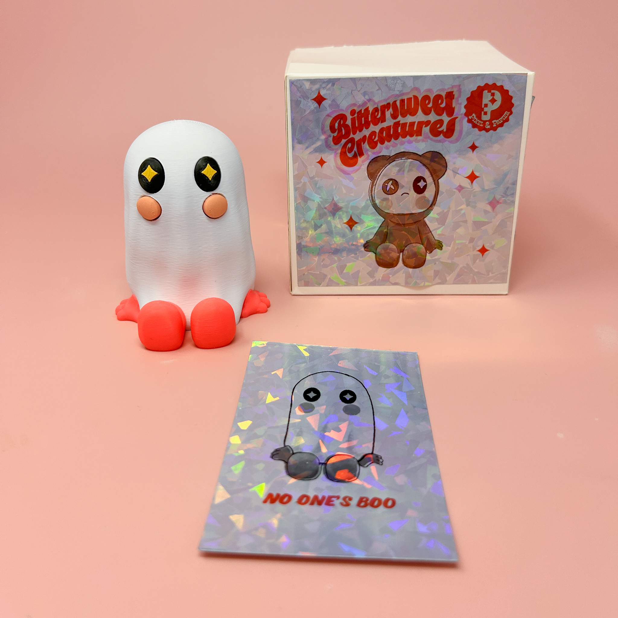 No One's Boo - Bittersweet Creatures - Cute Ghost Collectible Figure, Mystery Box, Blind Box 3D STL Model — view 2