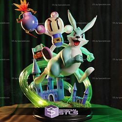 Bomberman Race Diorama STL Files 3D Model