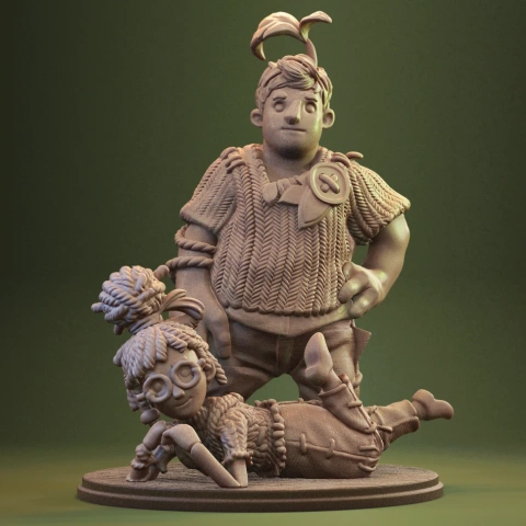 Cody \u0026 May in Diorama 3D Printer Files | Assembly STL Model