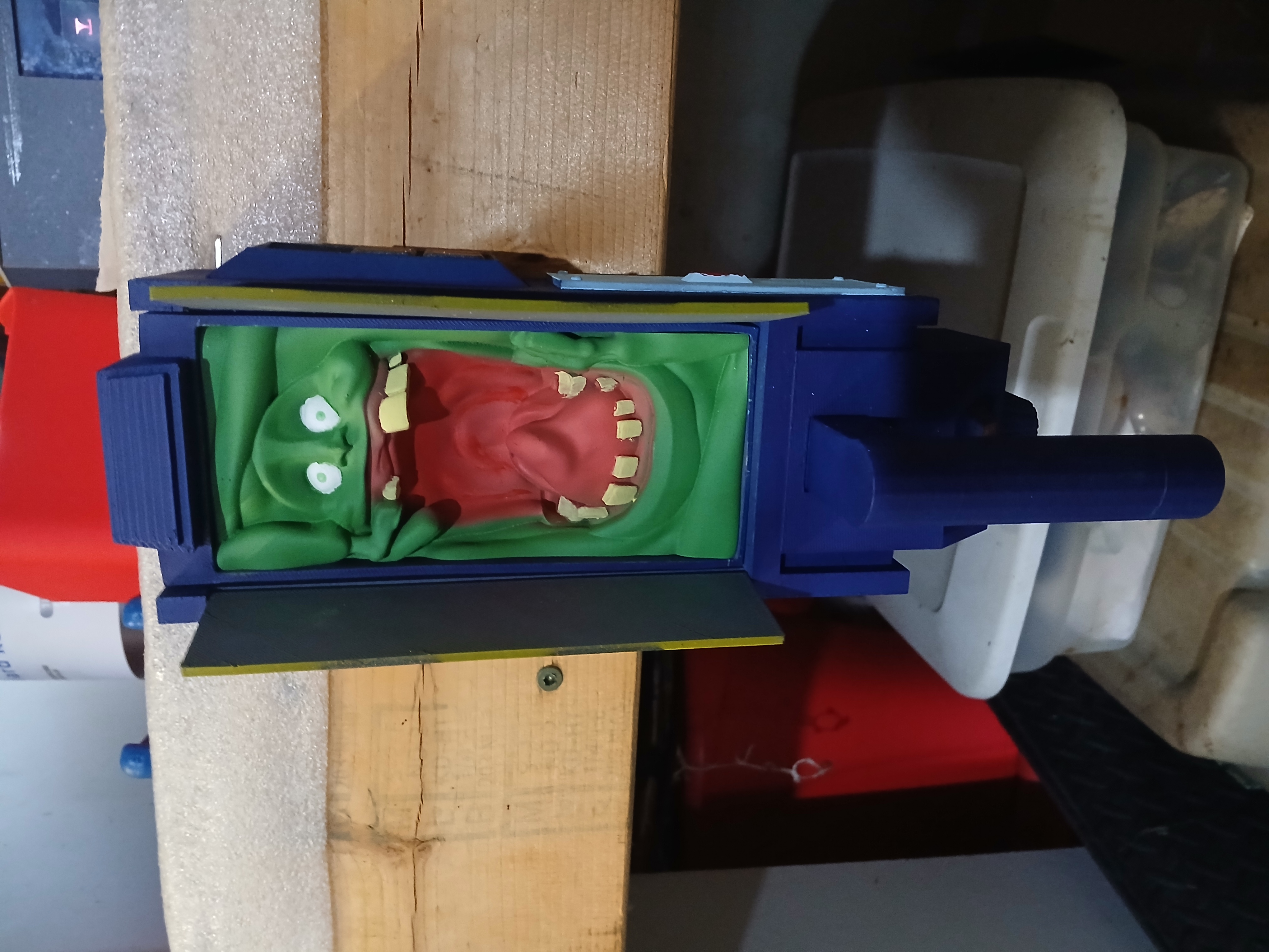 Wall mounted Ghost Trap-- Slimer 3D STL Model