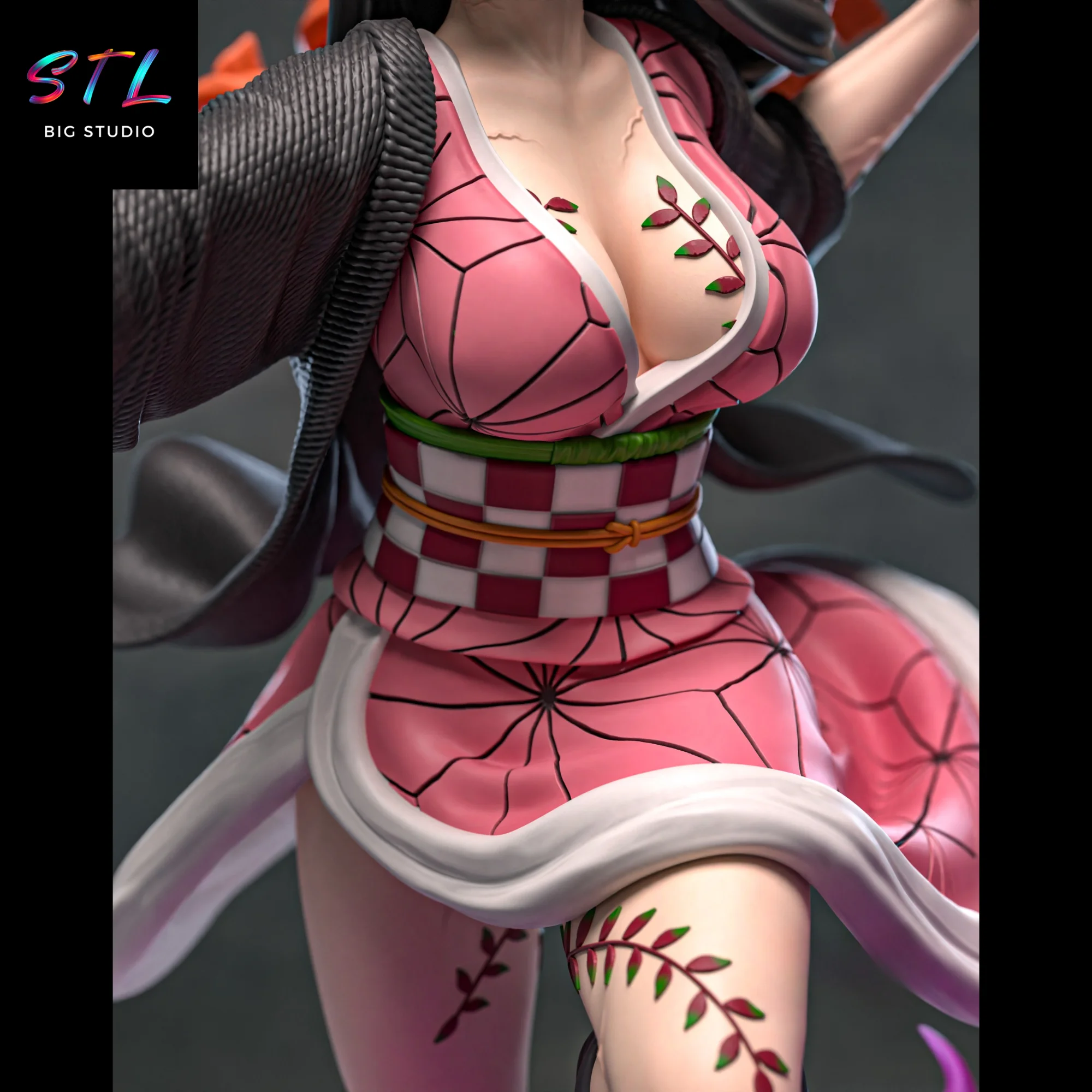 Nezuko Kamado Demon Form STL | Demon Slayer | 3D Printable Figure Model — view 5